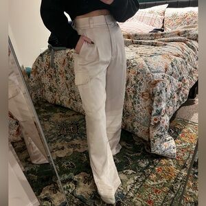 Ba&sh Beige Cargo Pants